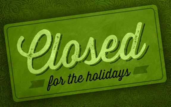 Closed For The Holidays